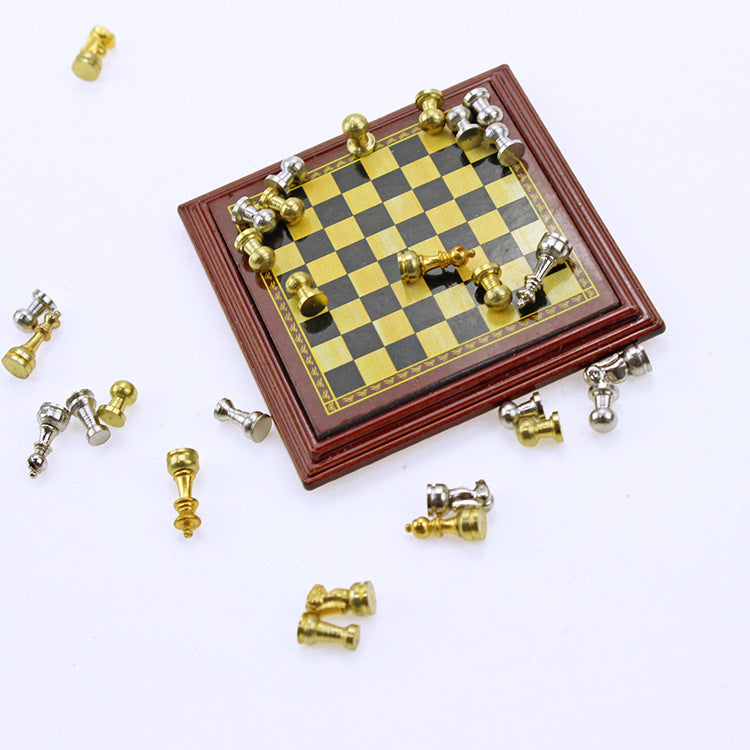 Doll House Accessories Mini Chess Non Magnetic
