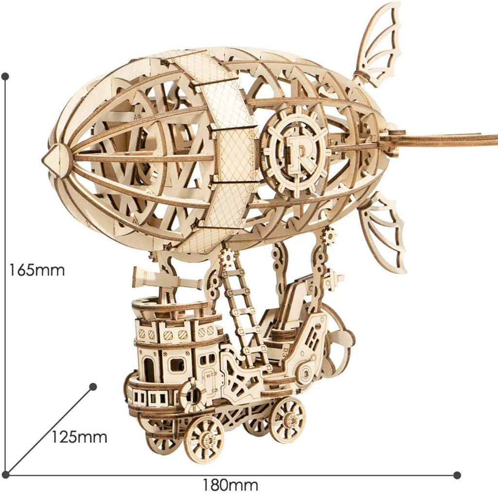 3d Wooden Puzzle Airship Woodcraft Construction Kit Model Kits For Kids, Teens And Adult TG407