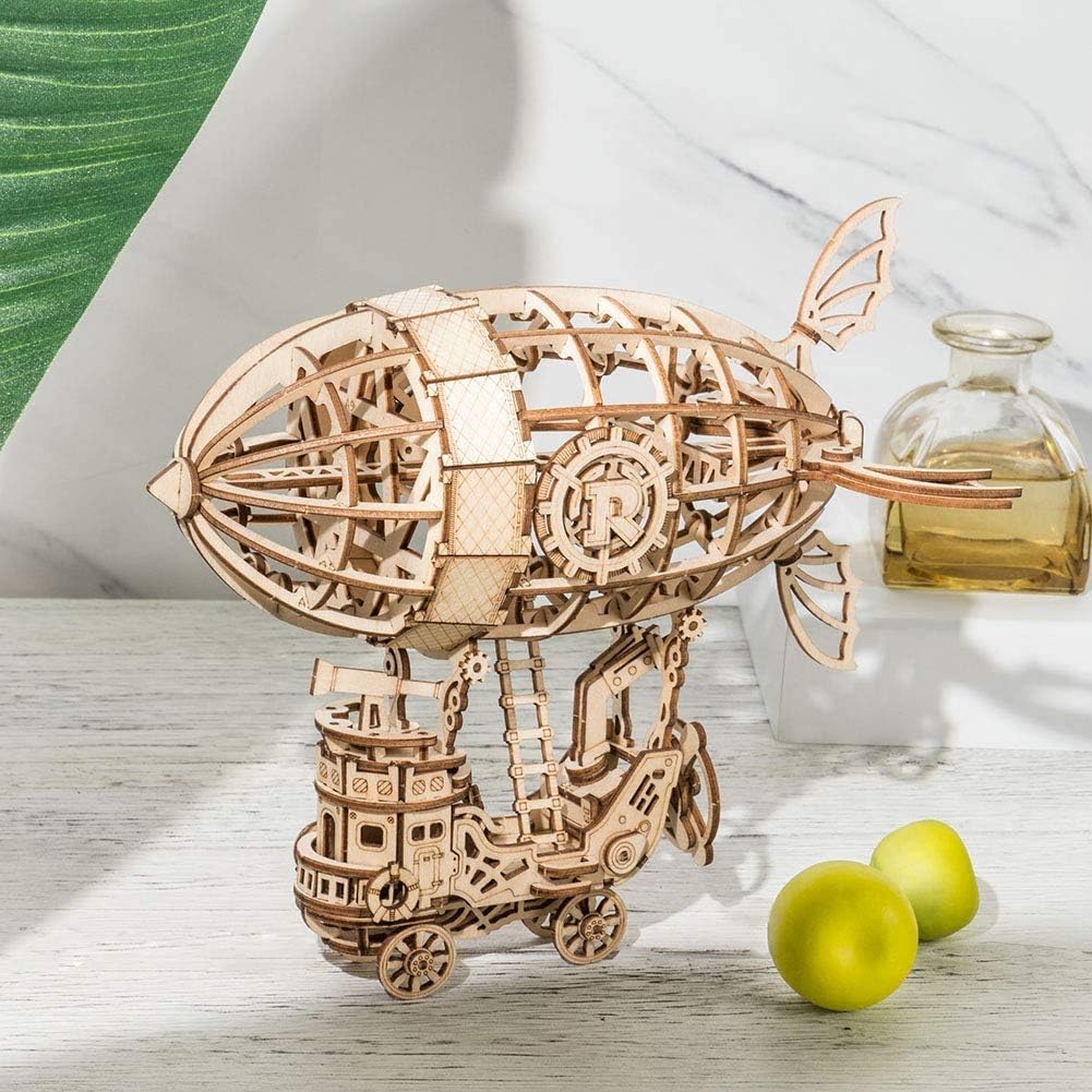 3d Wooden Puzzle Airship Woodcraft Construction Kit Model Kits For Kids, Teens And Adult TG407