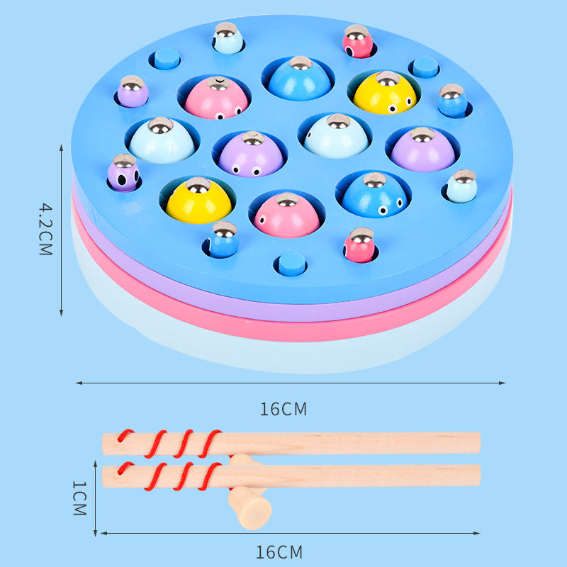 Fishing Toy Young Children Magnetic Building Blocks