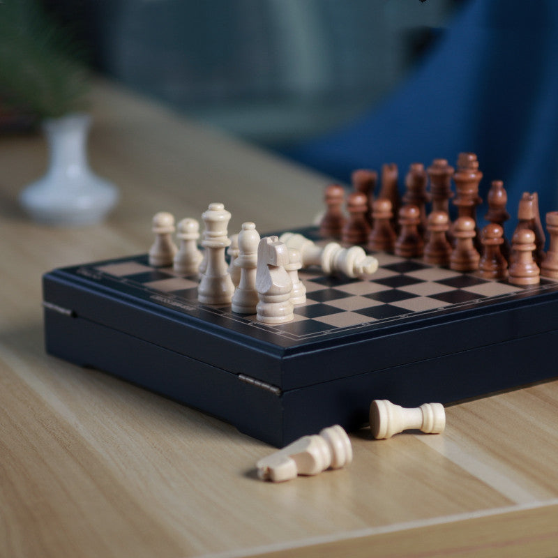 Mini Chess Children's Board Wooden Chess